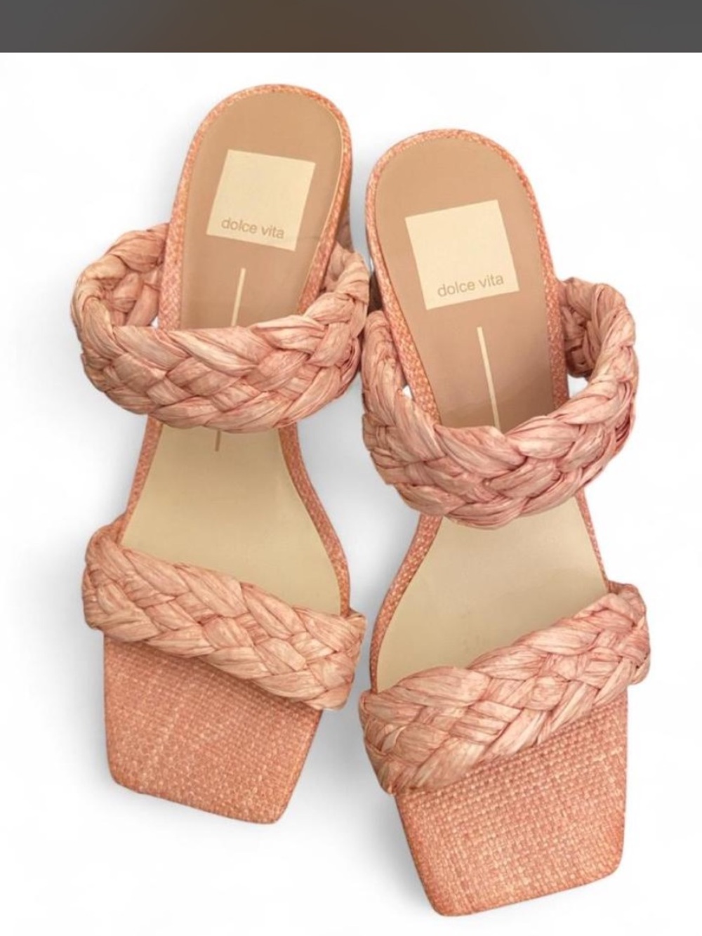 NWOT Dolce Vita pink Braided heels